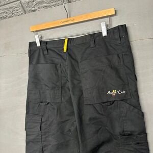 Simon Loos Mens Black Cargo Work Pants Size C48 Utility Workwear